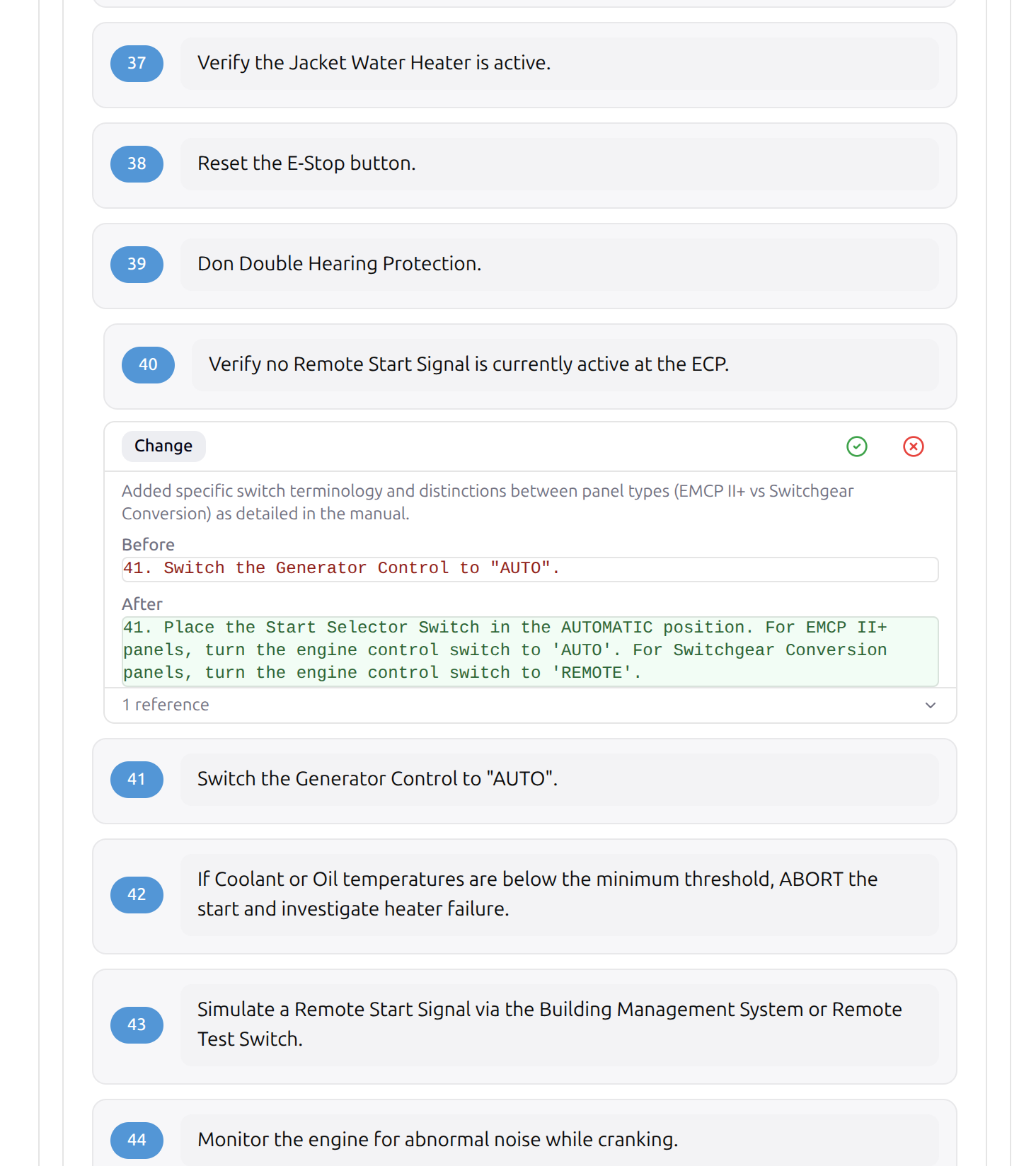 EMCP panel suggestion from manual